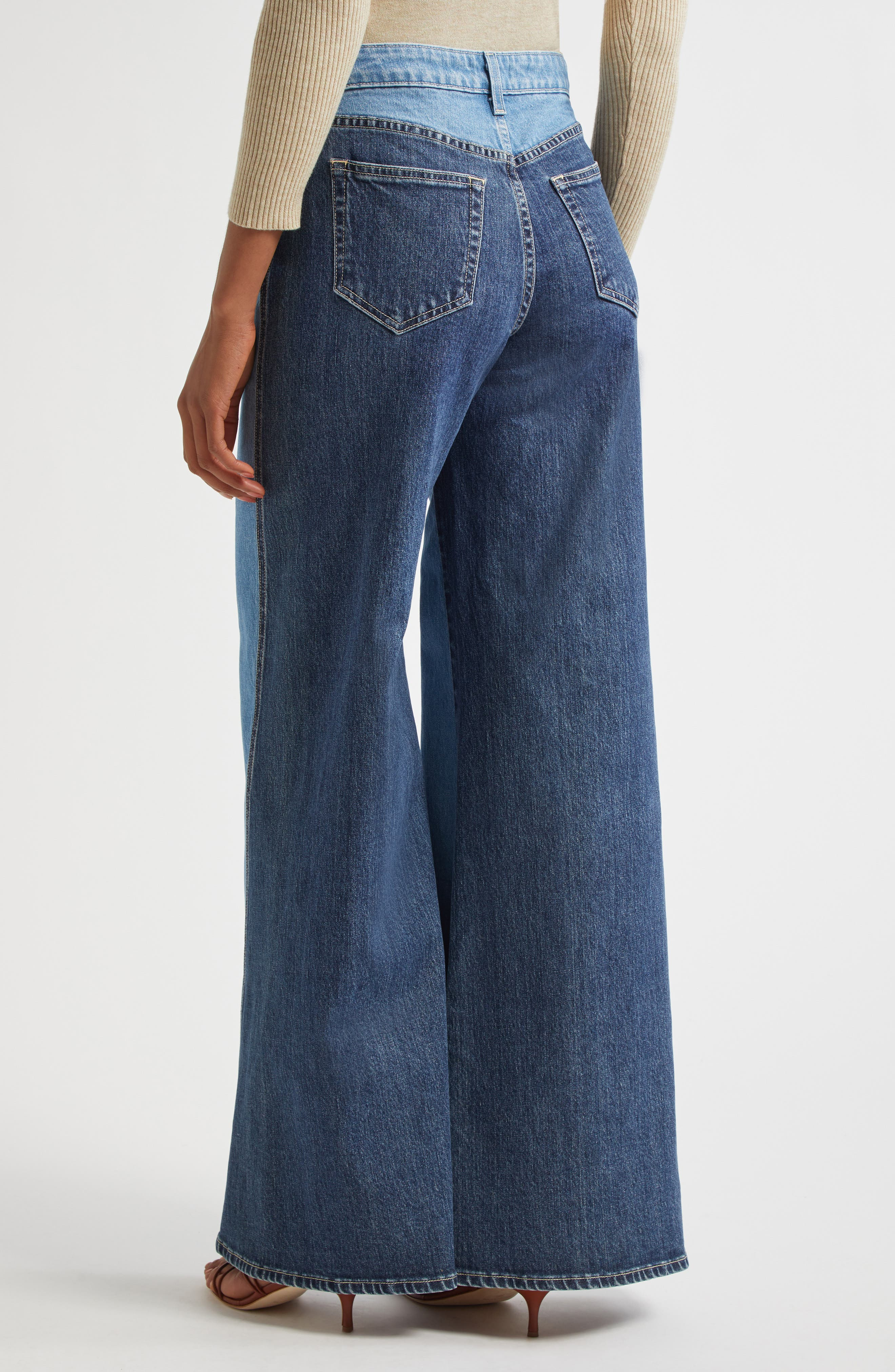 L'AGENCE Beau High Waist Wide Leg Jeans in Paso at Nordstrom - 3