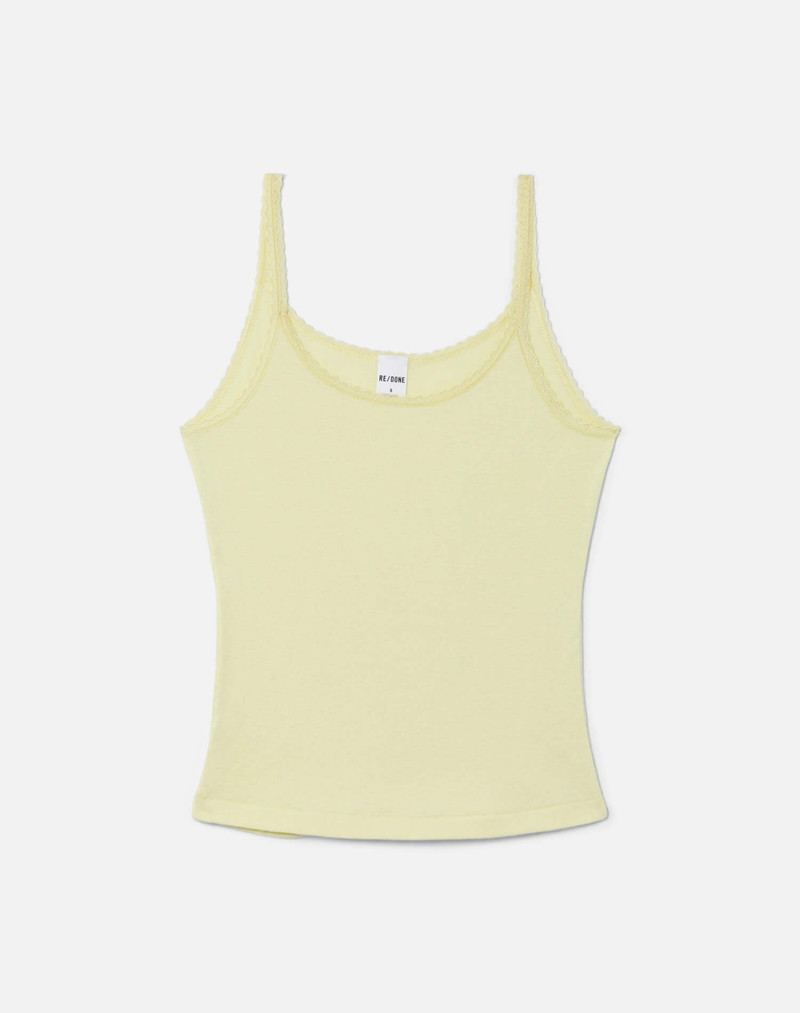 Lace Strap Tank - Limeade 1