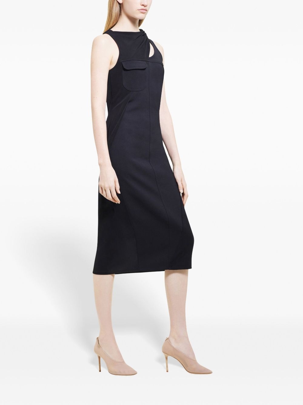 Drapé midi dress - 3