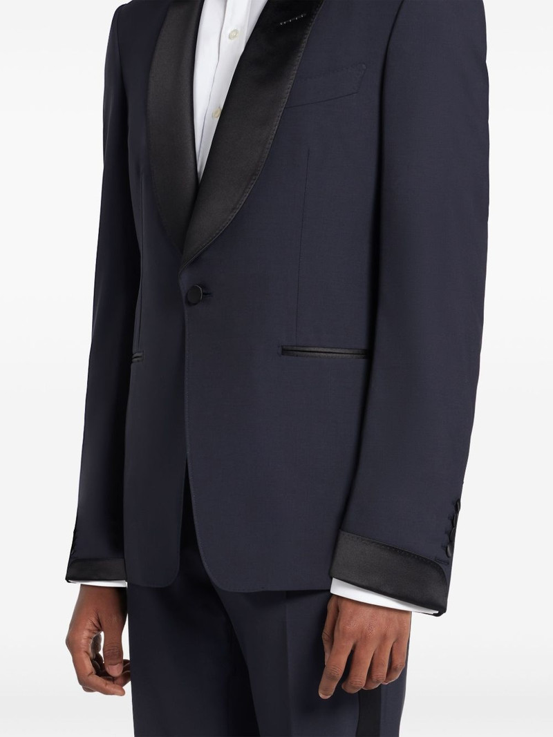 satin-trim suit 5