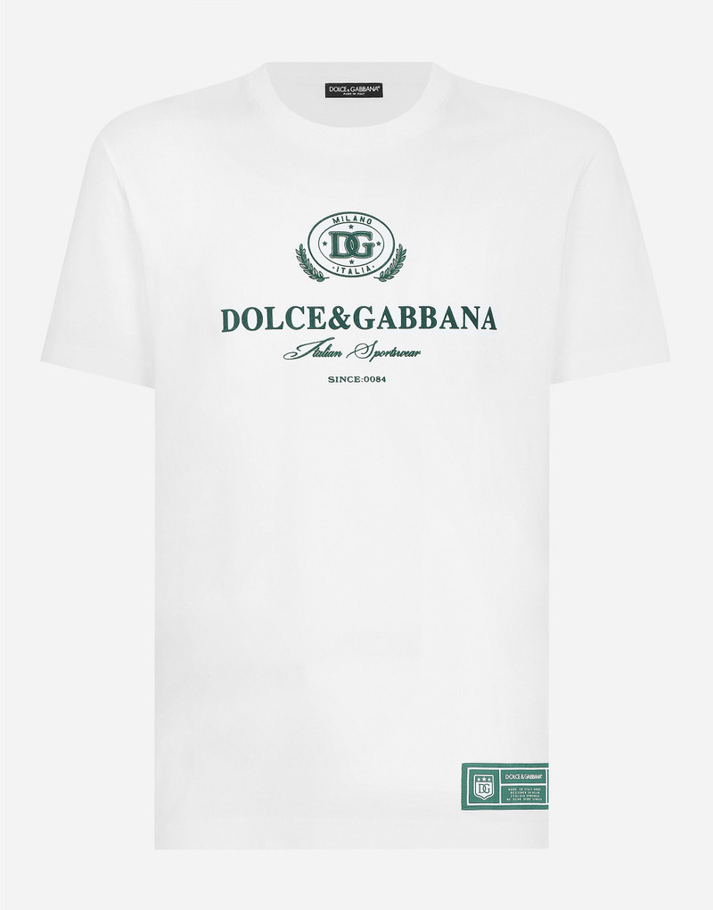 Cotton T-shirt with logo print 1