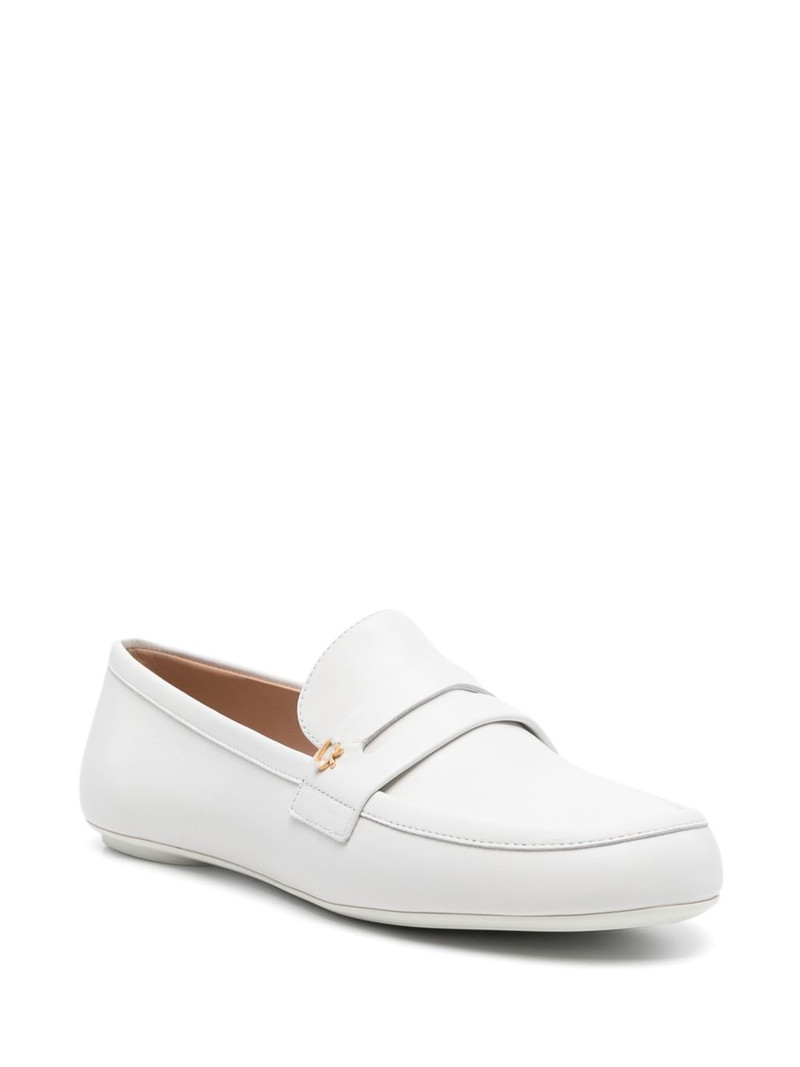 Gianvito Rossi leather loafers outlook