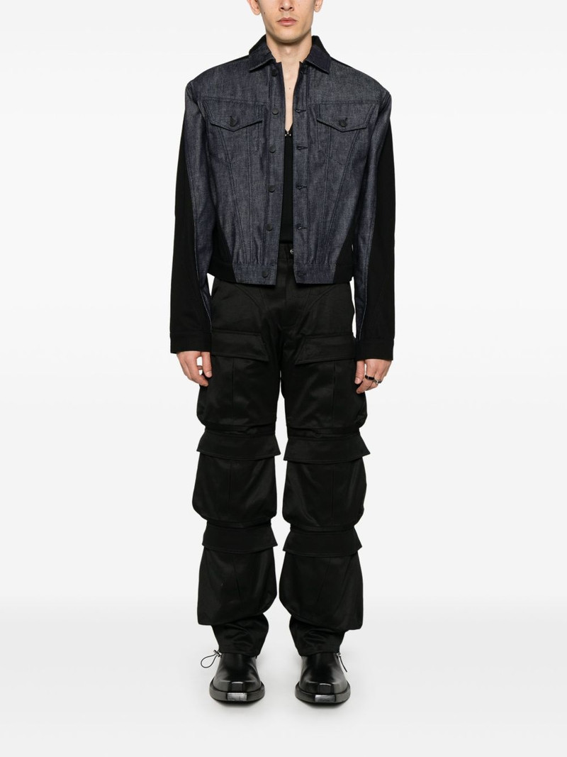 MUGLER bi-color denim jacket outlook