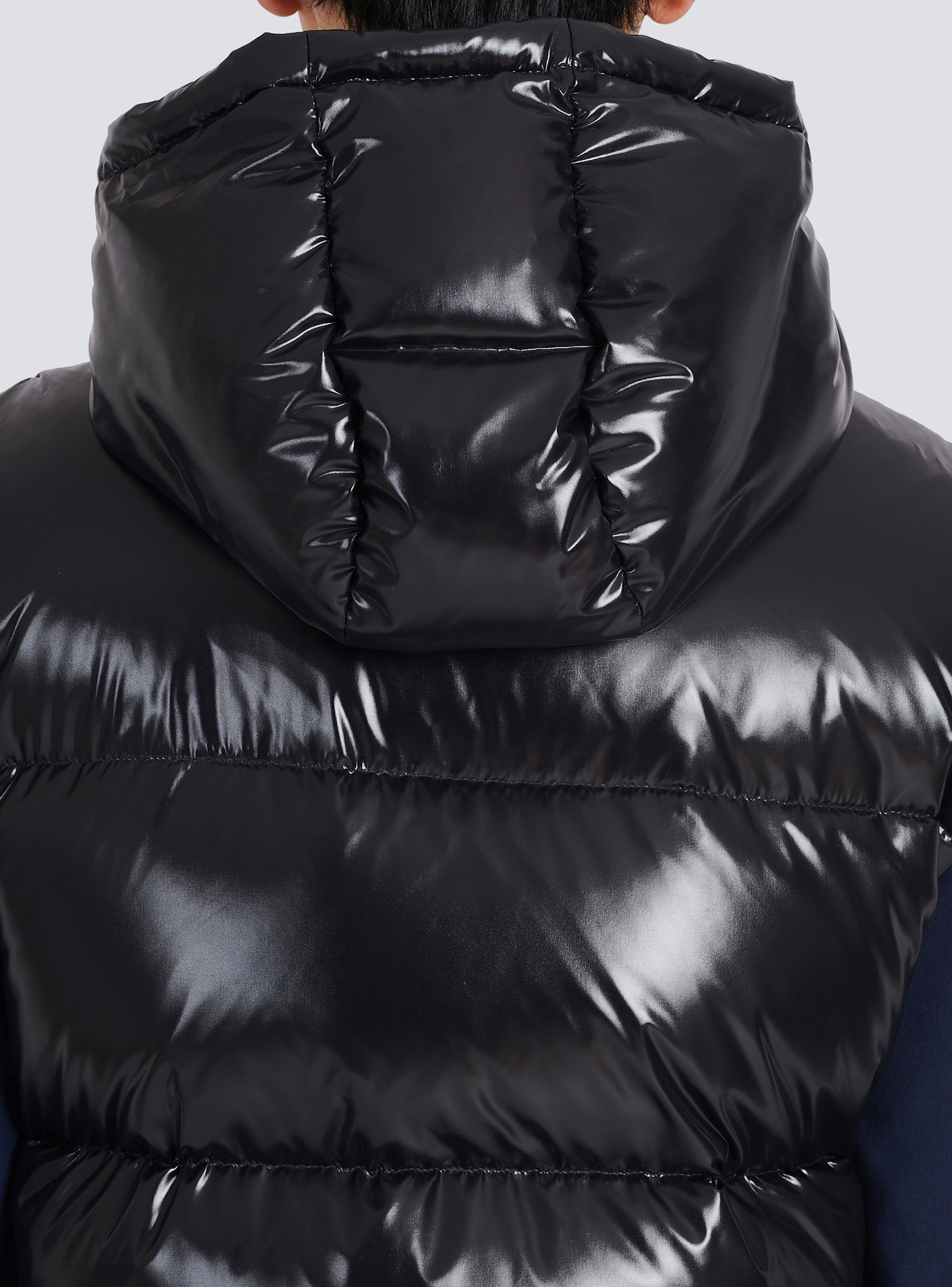 Hooded nylon quilted vest - 9