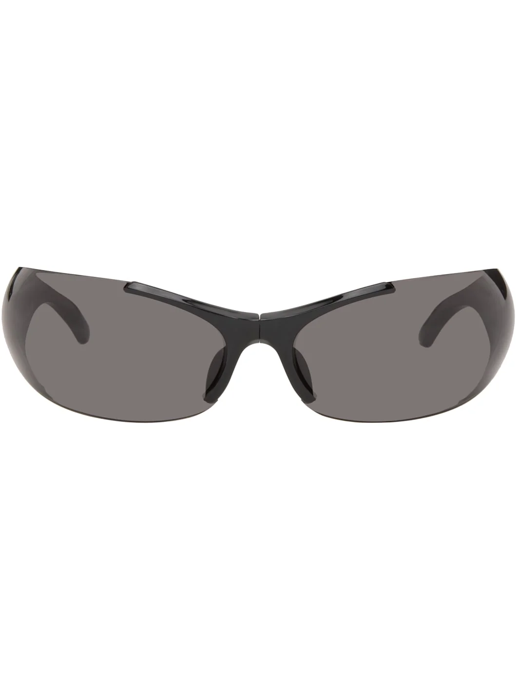 Black Afterhour Oval Sunglasses - 1