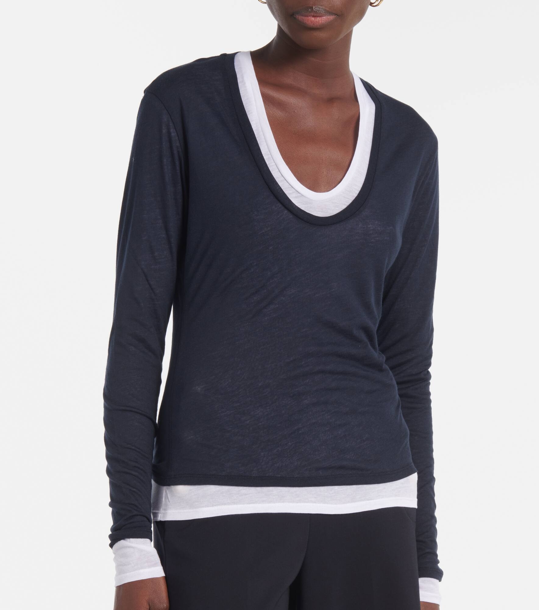 Layer Love layered jersey T-shirt - 6
