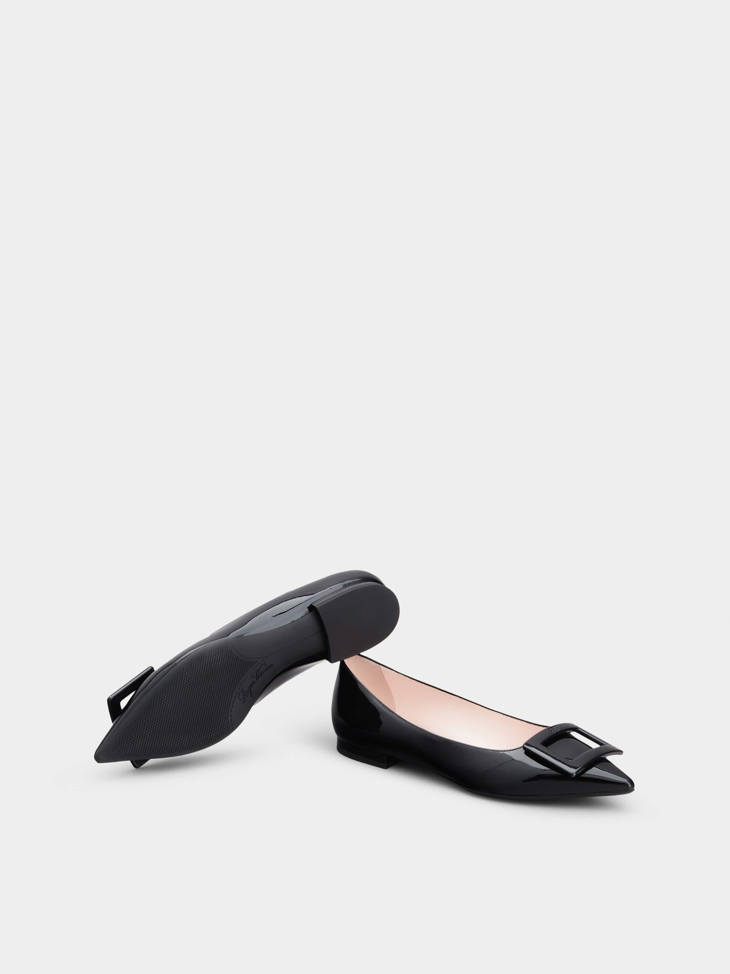 Gommettine Lacquered Buckle Ballerinas in Patent Leather - 6