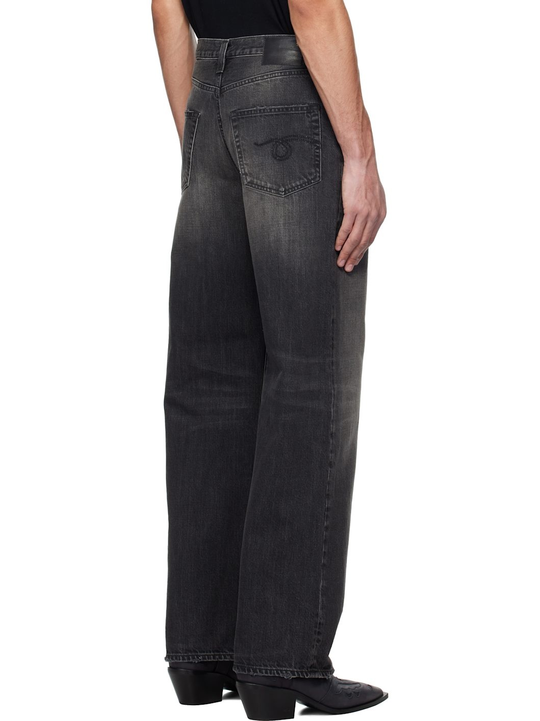 Black D'Arcy Loose Jeans - 3