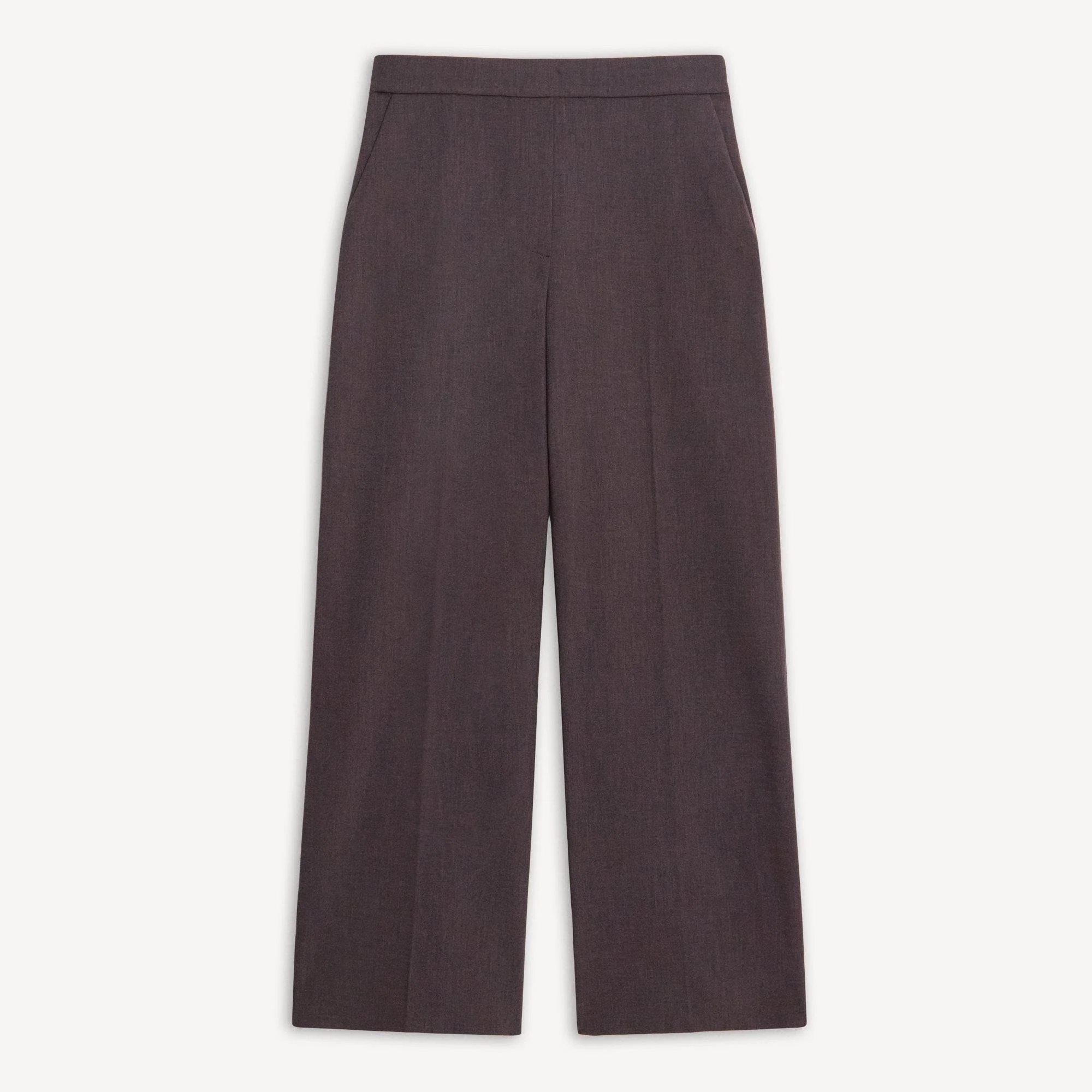 Classic Straight Pull-On Pant in Mélange Crepe - 1