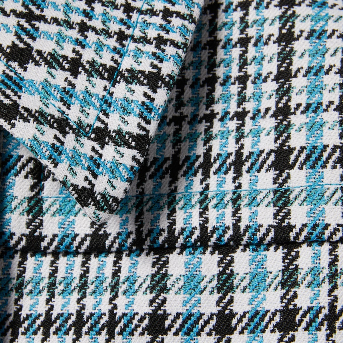Check wool crêpe coat - 7