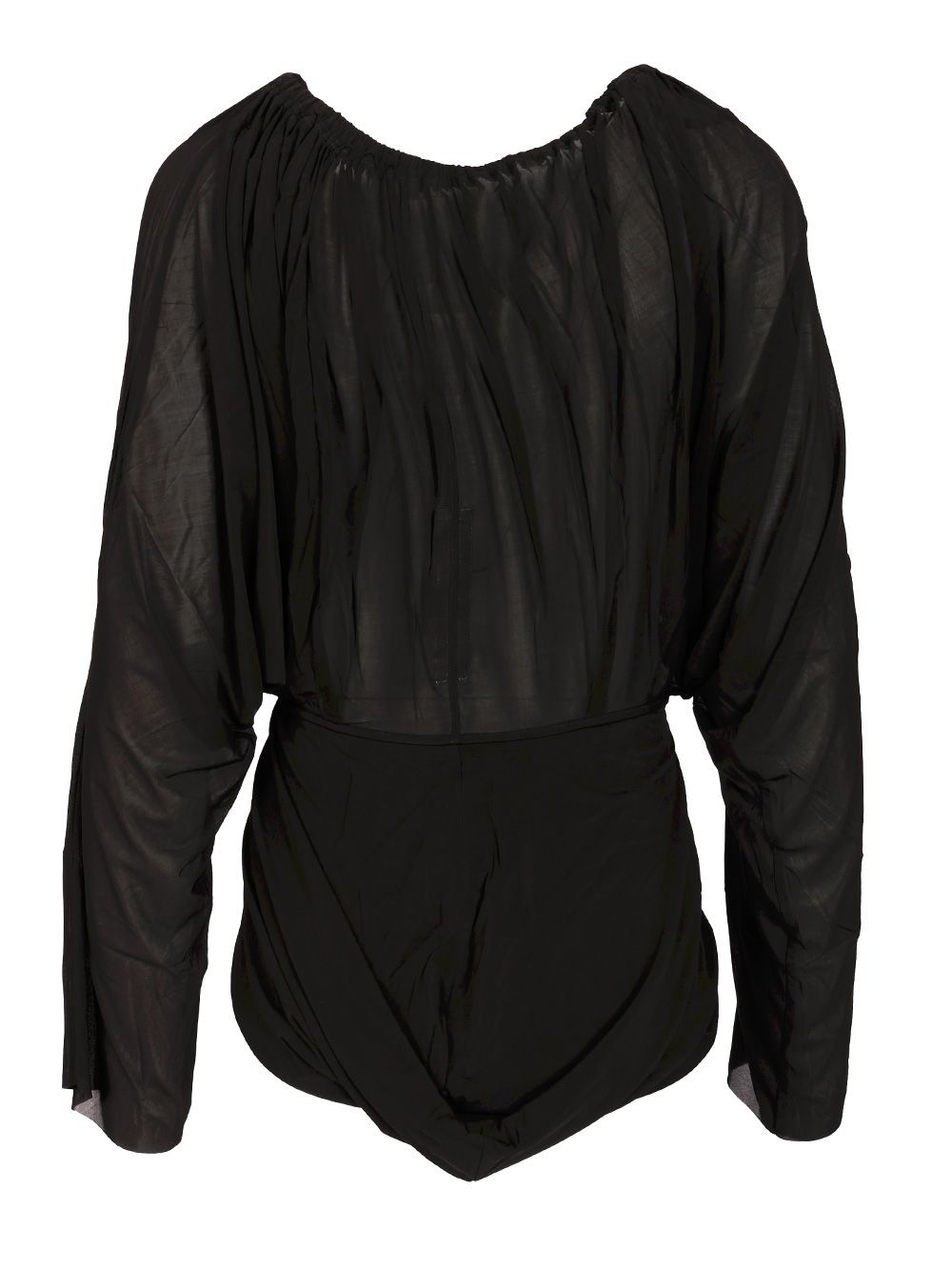 Short Hooded Tunic Jackets Black - 2