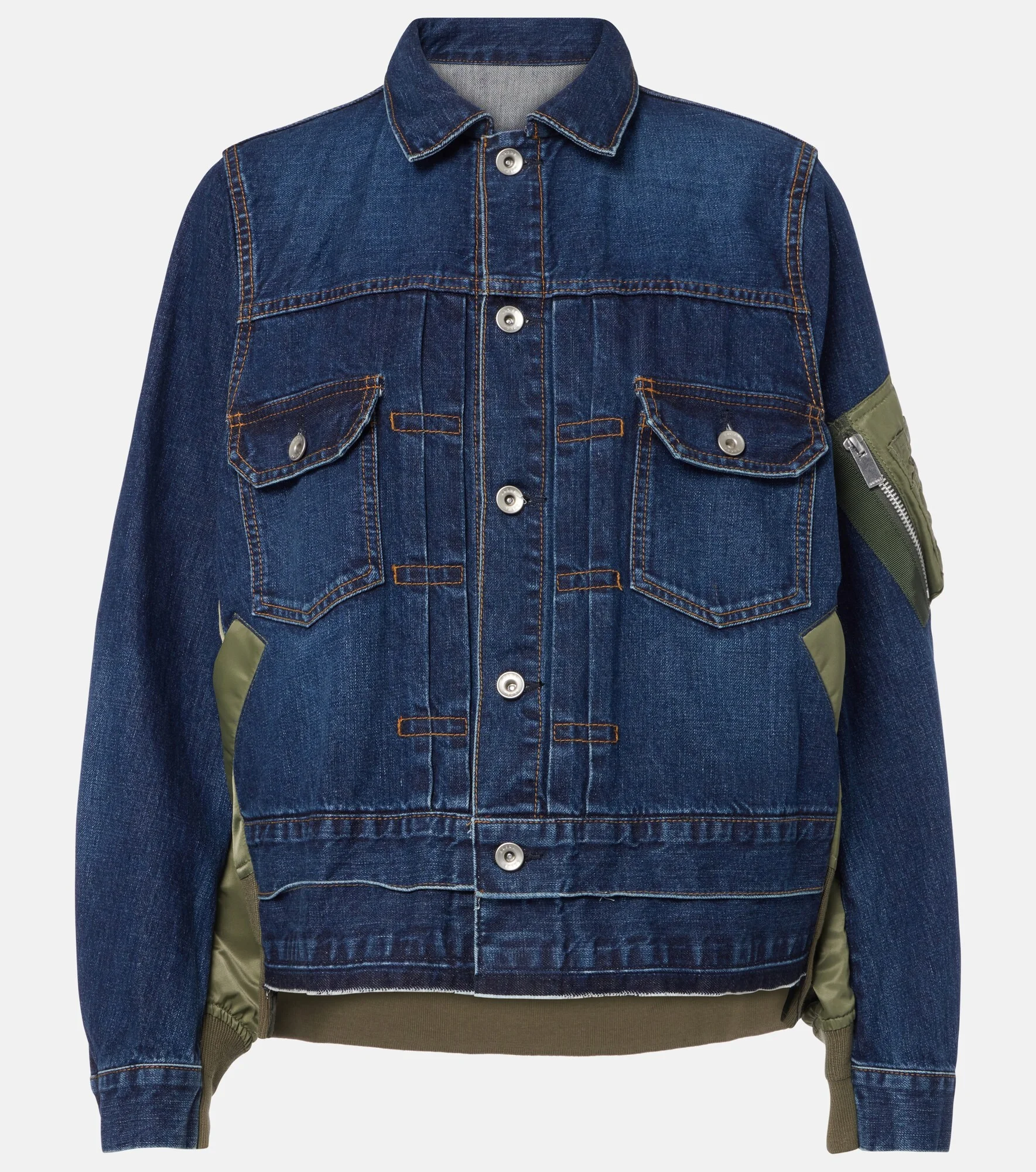 Denim bomber jacket - 1