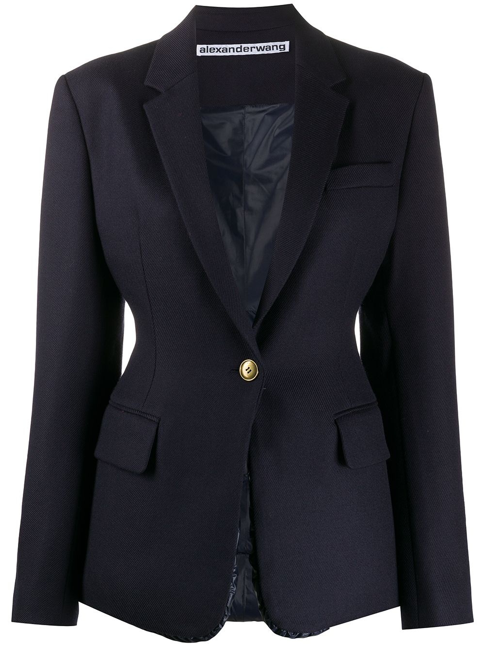 tailored single-breasted blazer - 1