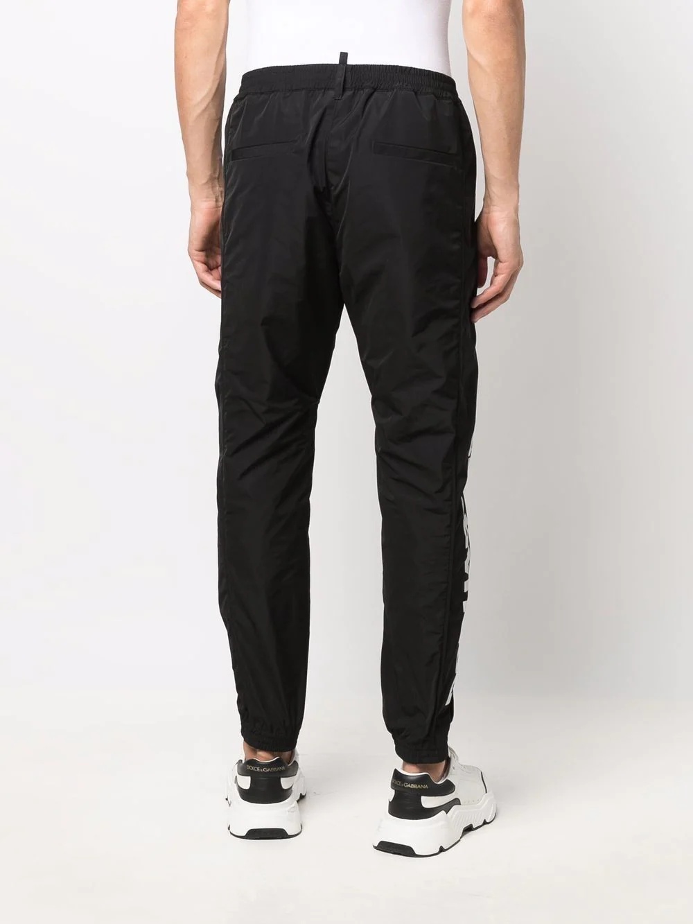 logo print track pants - 4