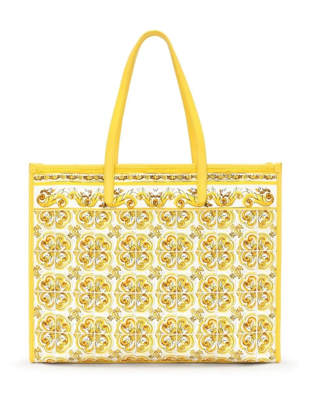 Dolce & Gabbana Women Majolica-Print Large Shopper Bag - 5