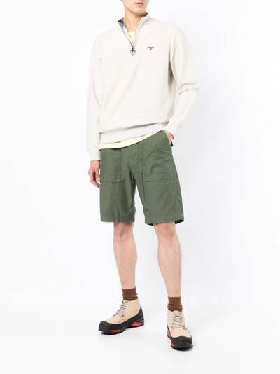 Barbour half-zip cotton sweatshirt outlook