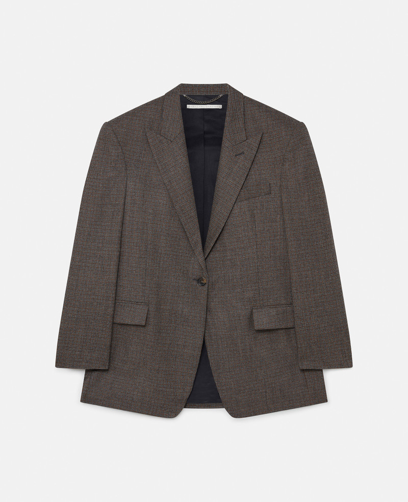 Oversized Single-Breasted Blazer - 1