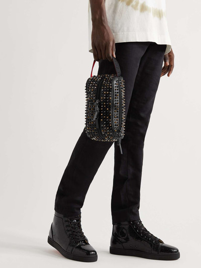 Christian Louboutin Spiked Leather Messenger Bag outlook