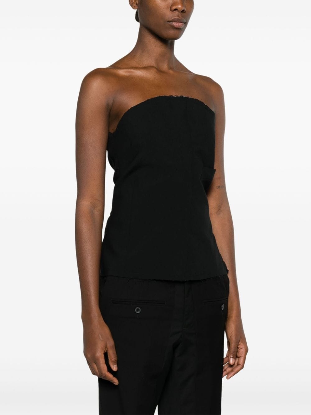 Blazer panelled tube top - 3