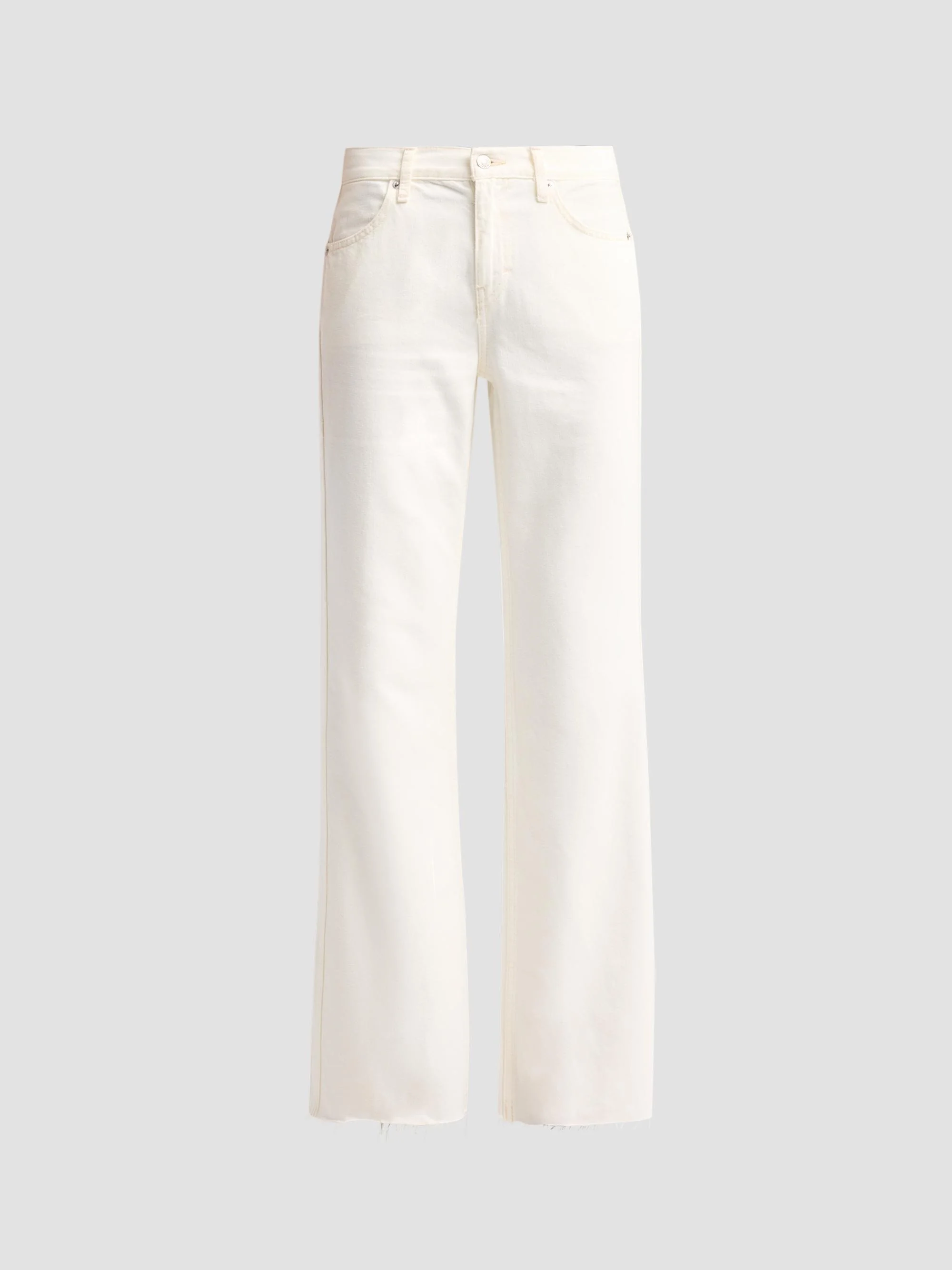 Women's The Californian Mid-Rise Wide-Leg Jeans - Crema - 1