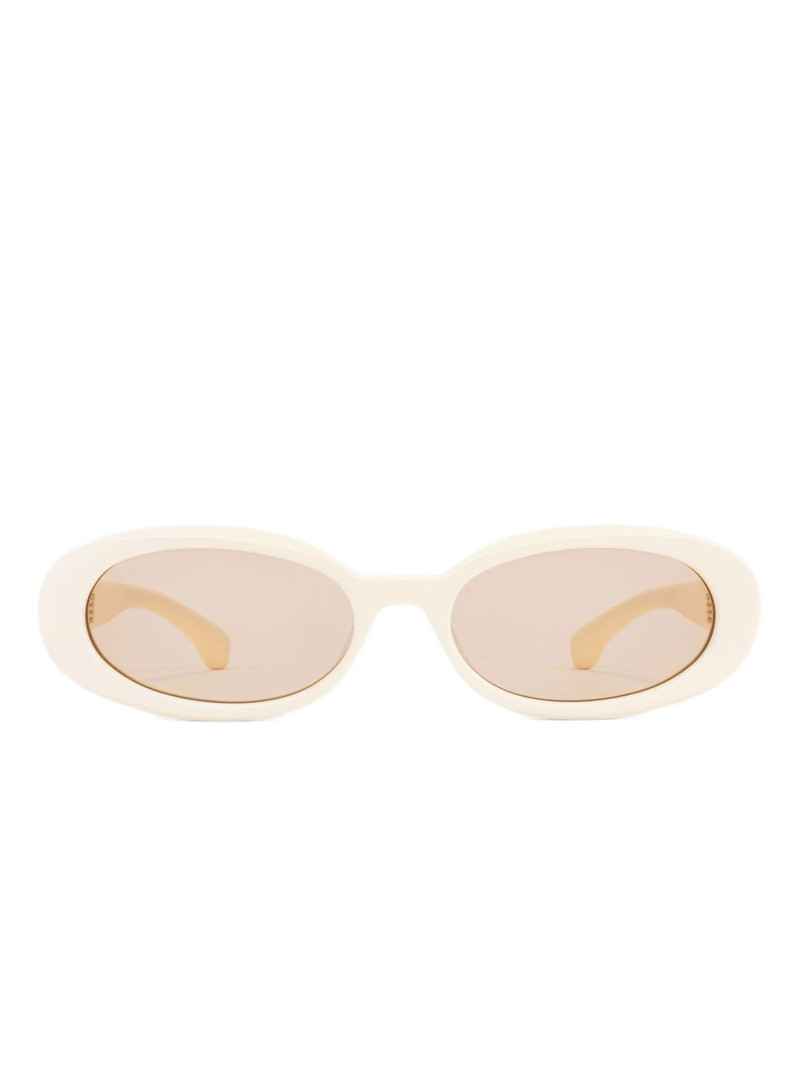 oval-frame sunglasses 1