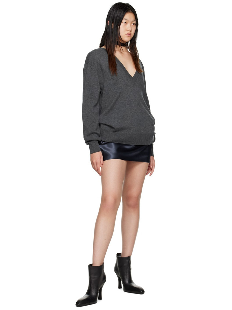 We11done Navy Gathered Miniskirt outlook