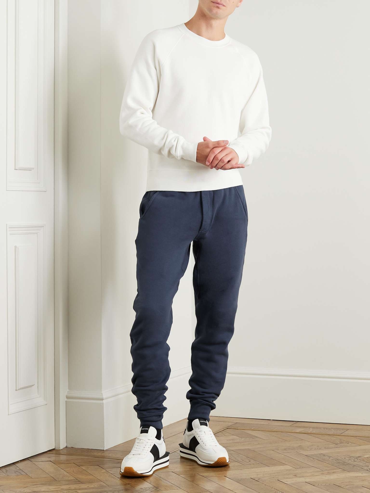 Tapered Garment-Dyed Cotton-Jersey Sweatpants - 2