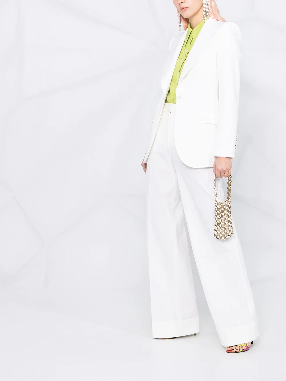 peak lapels single-breasted blazer - 6