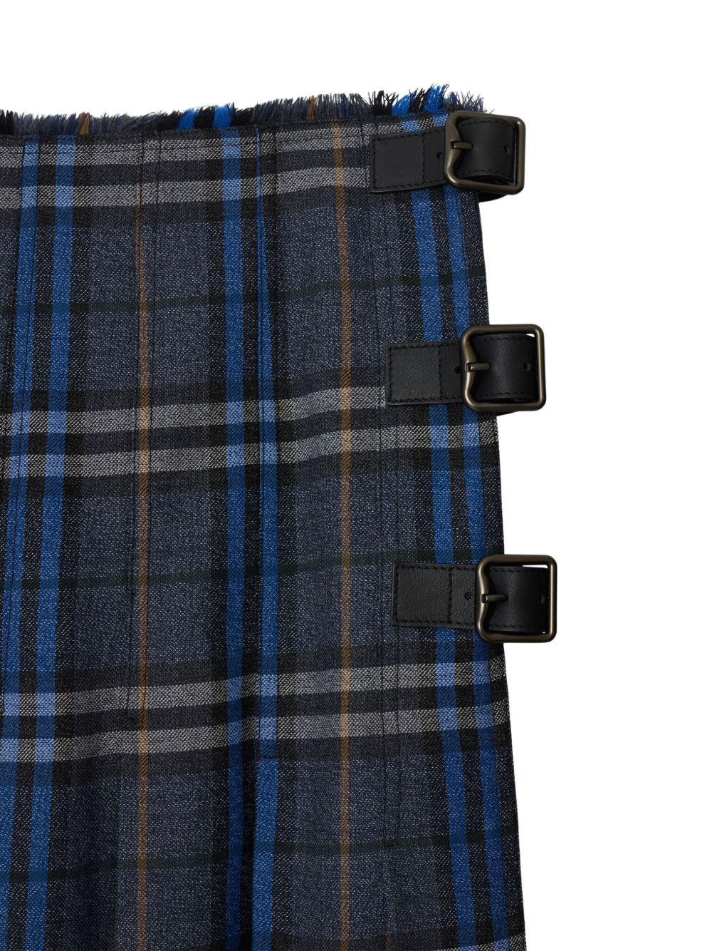 check wool midi kilt - 5
