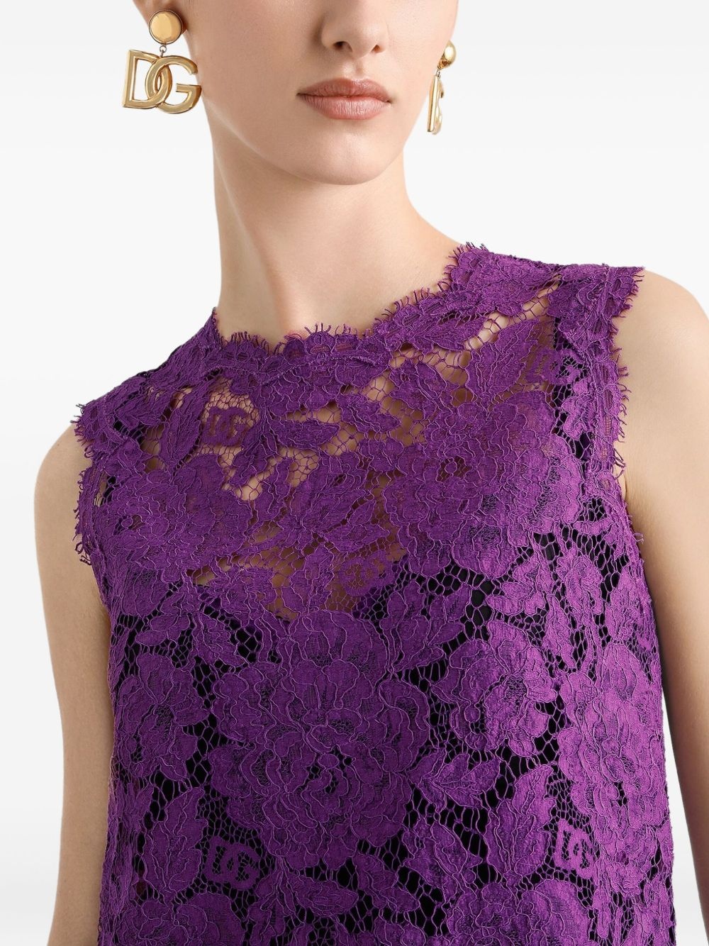lace mini dress - 4