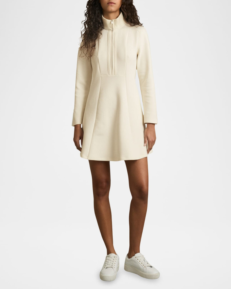REISS Krysta Turtleneck Interlock Jersey Mini Dress outlook