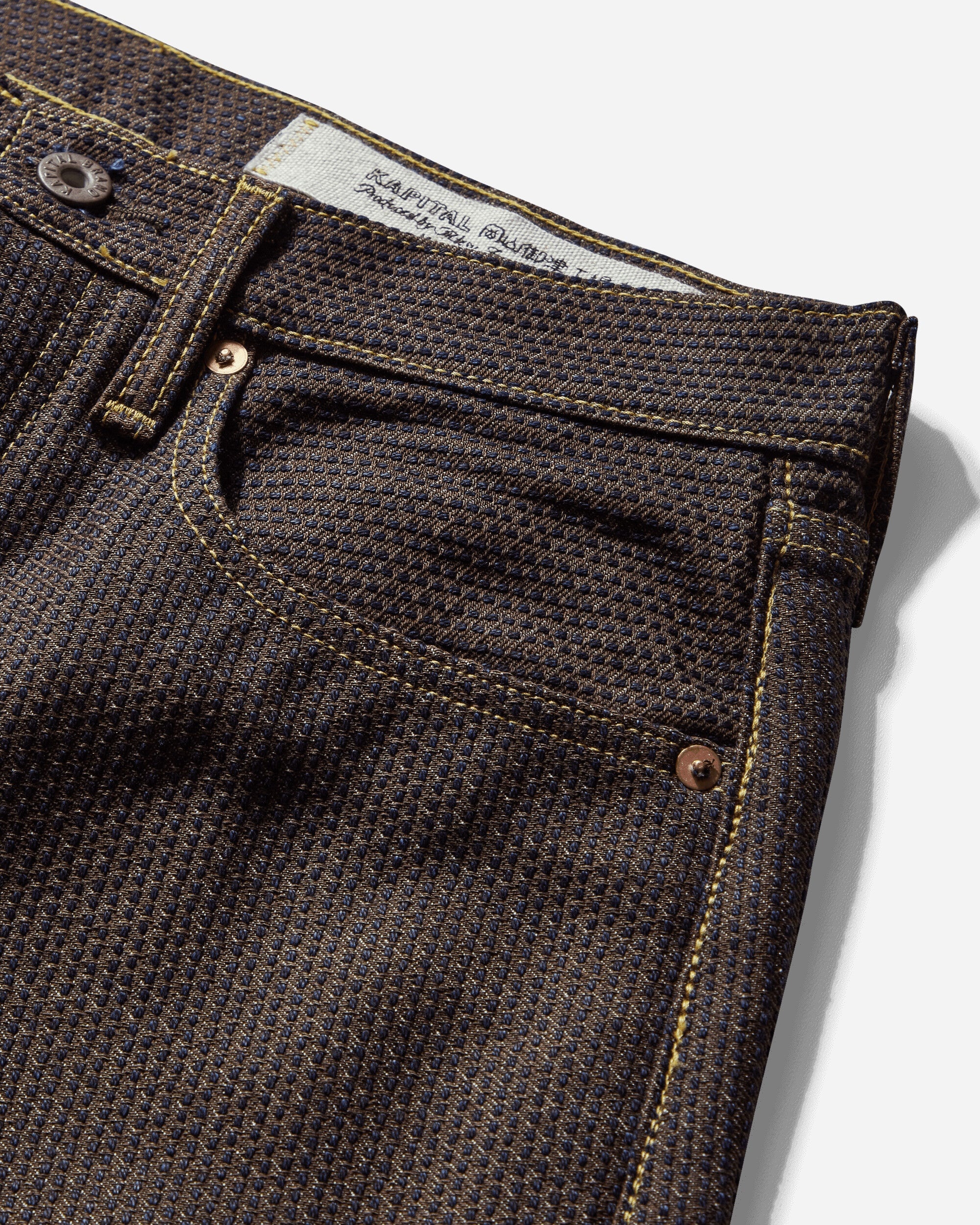 Men's Century Denim 5P Monkey Cisco Pants Persimmon / Indigo - 3