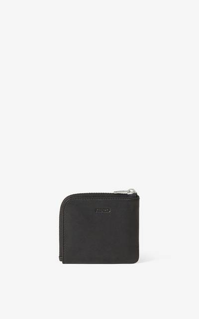 KENZO Tiger Crest small zipped leather wallet outlook