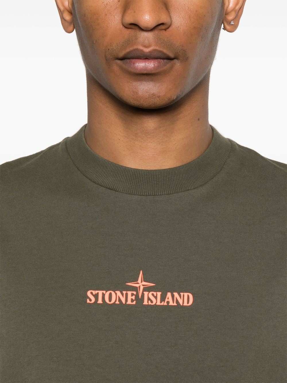 logo-embossed T-shirt - 4