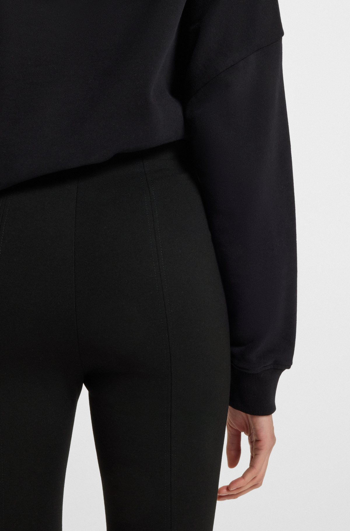 STRETCH-JERSEY LEGGINGS WITH SIDE ZIP - 5