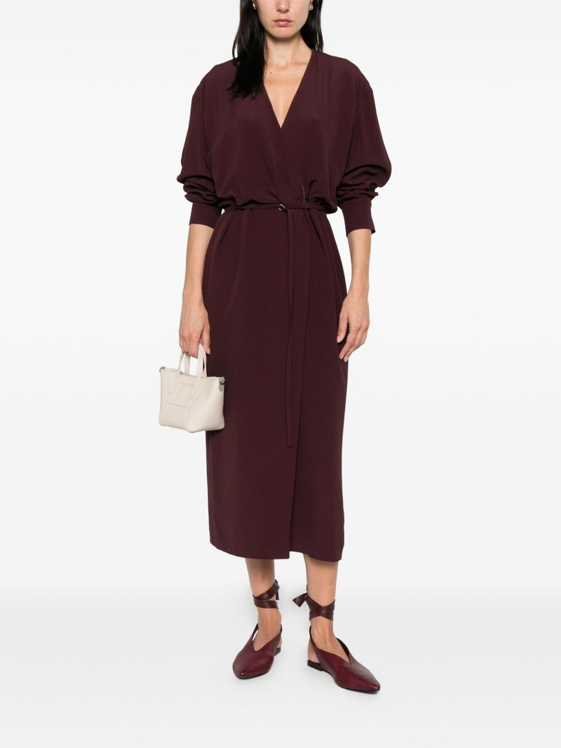 Brunello Cucinelli embellished wrap dress outlook