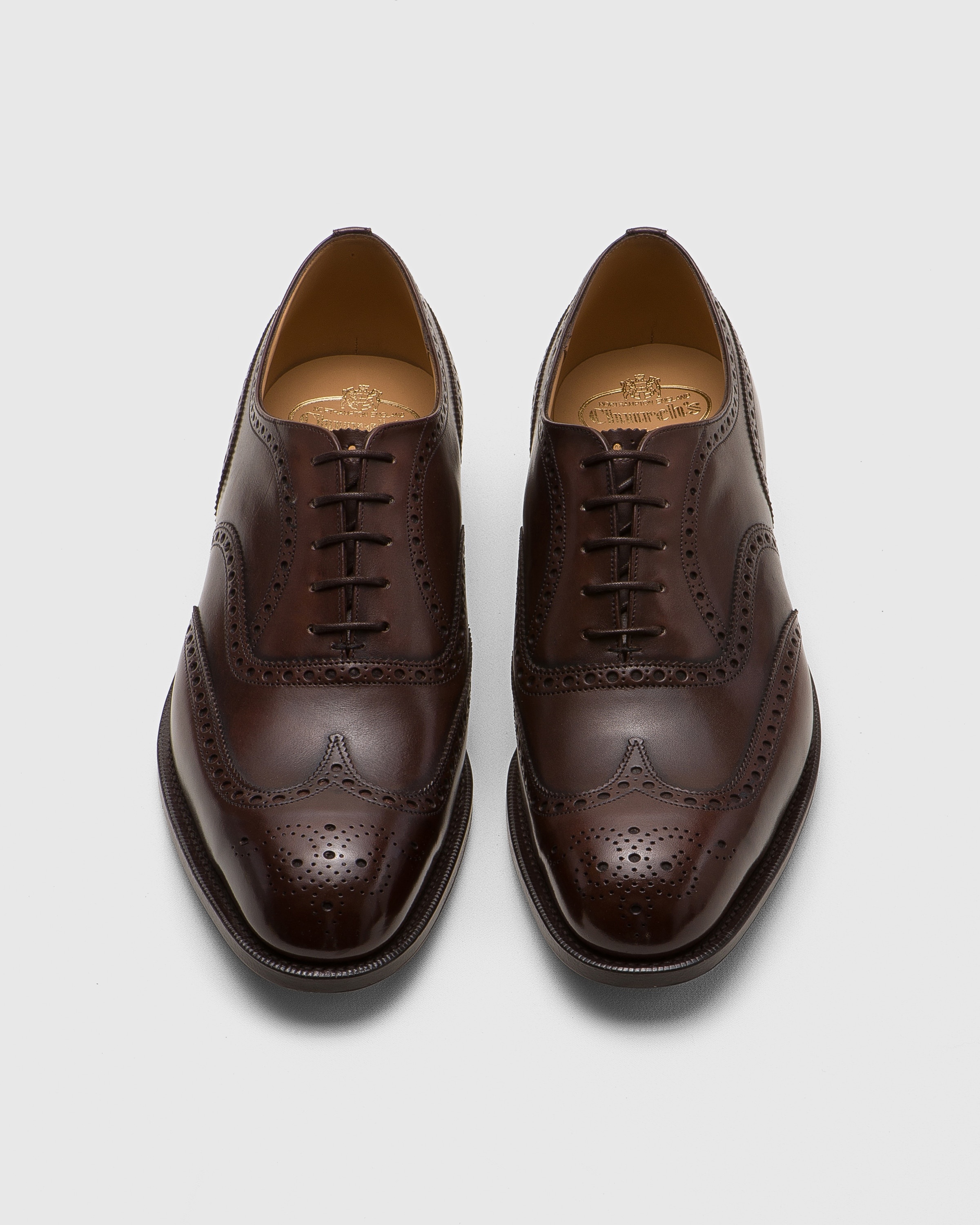 Bleached Calfskin Oxford Brogue - 5