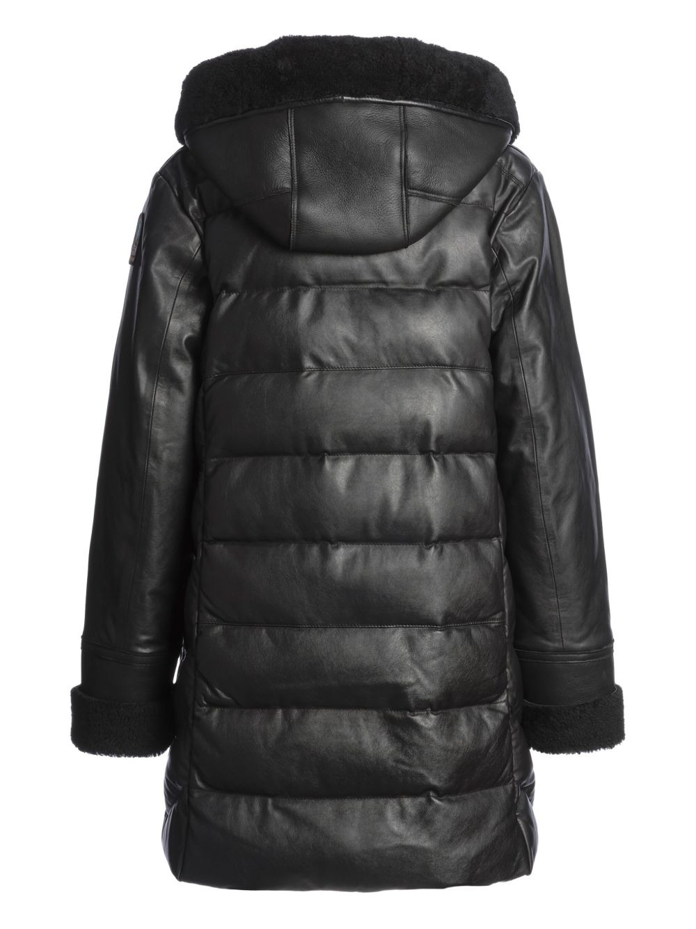 Demi quilted leather hooded coat - 2