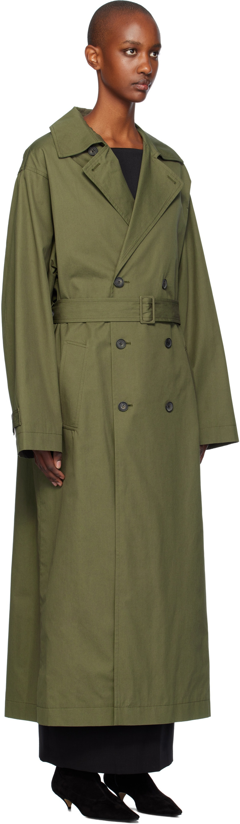 LA COLLECTION Khaki Marike Trench Coat outlook