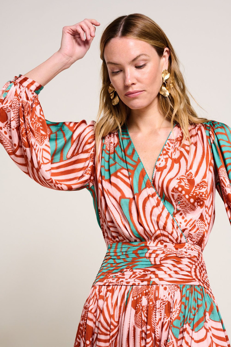Mini Dress Colleen - Brick Japonism 4