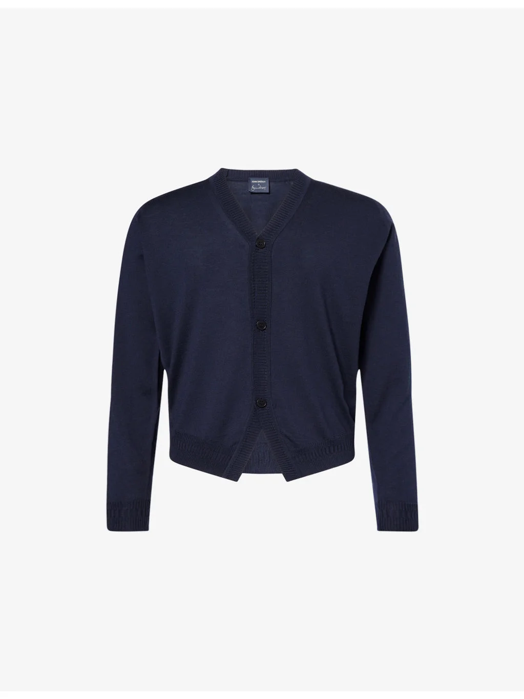 John Smedley X Bill Nighy V-Neck Merino Wool Cardigan - 1