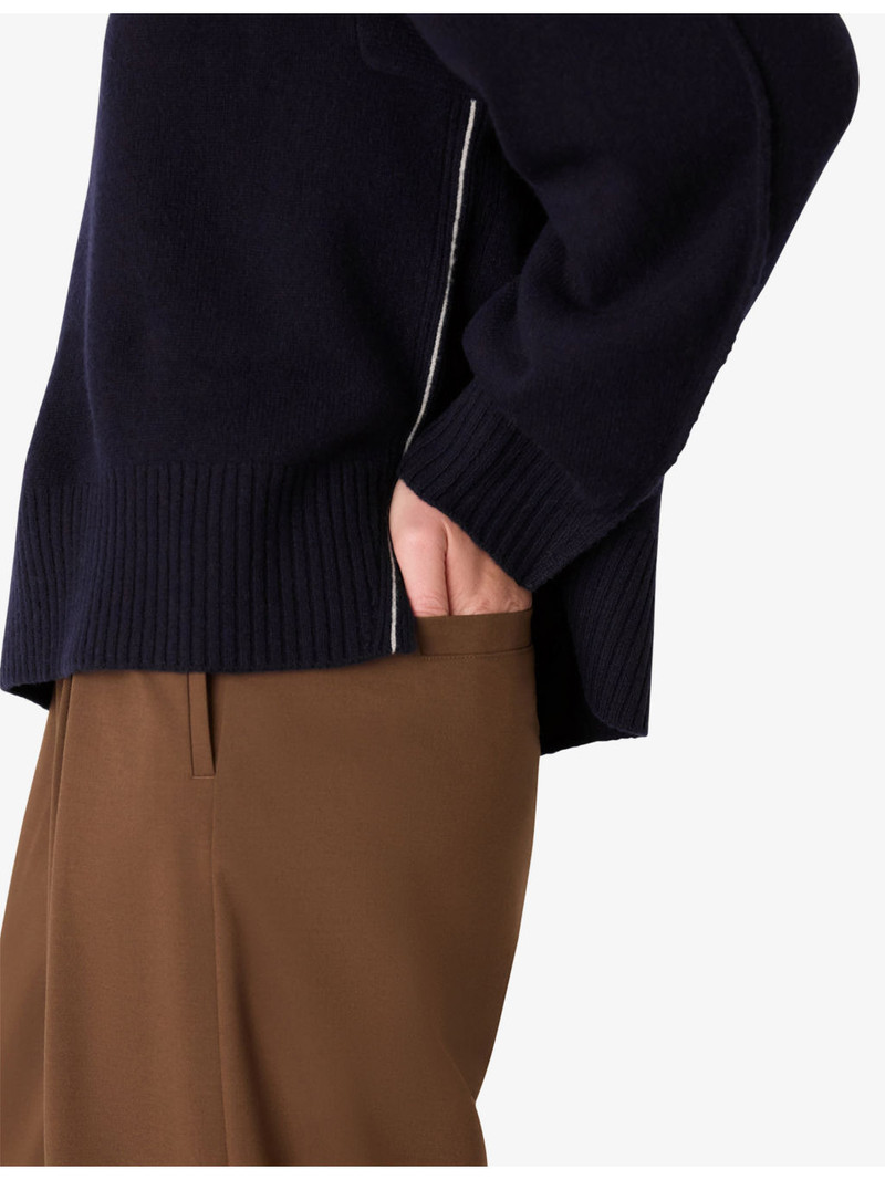 Relaxed-Fit Side-Split Wool Jumper 5