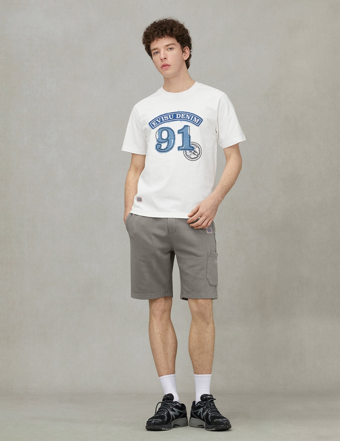 Godhead Print Relax Fit Sweat Shorts - 3