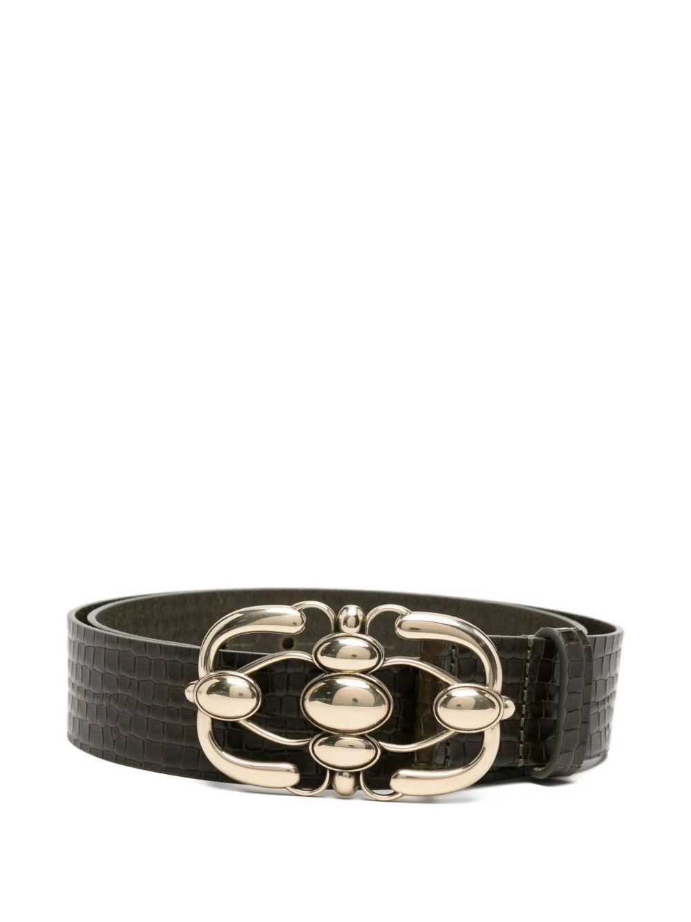 croc-effect belt - 1
