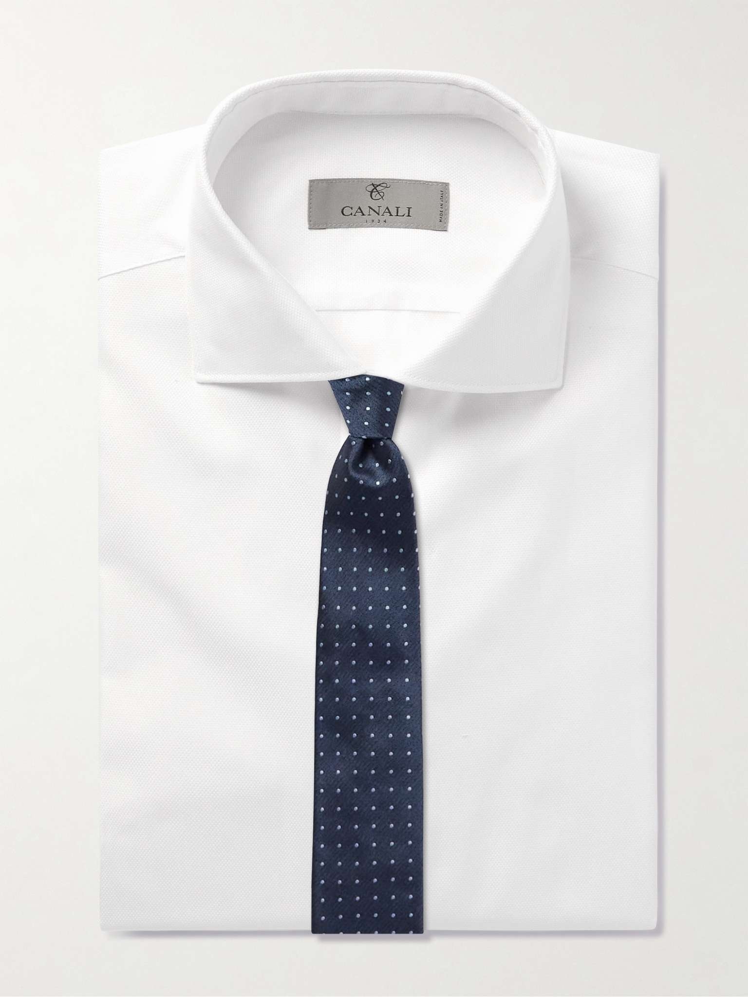 Slim-Fit Textured-Cotton Shirt - 3
