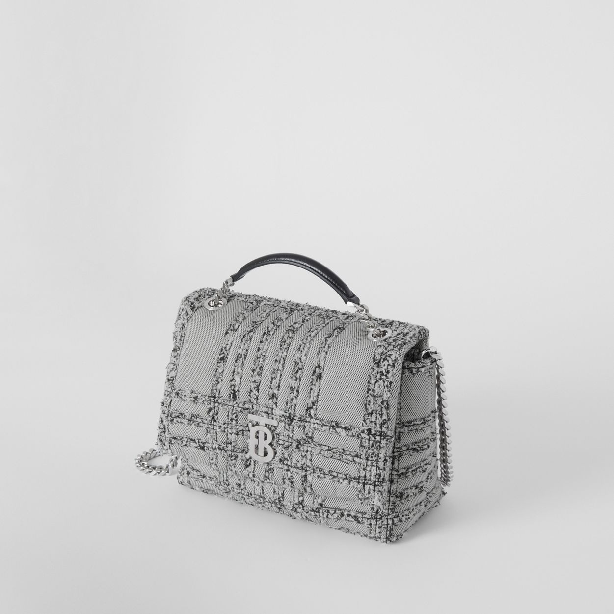 Small Needle Punch Check Canvas Lola Satchel - 4