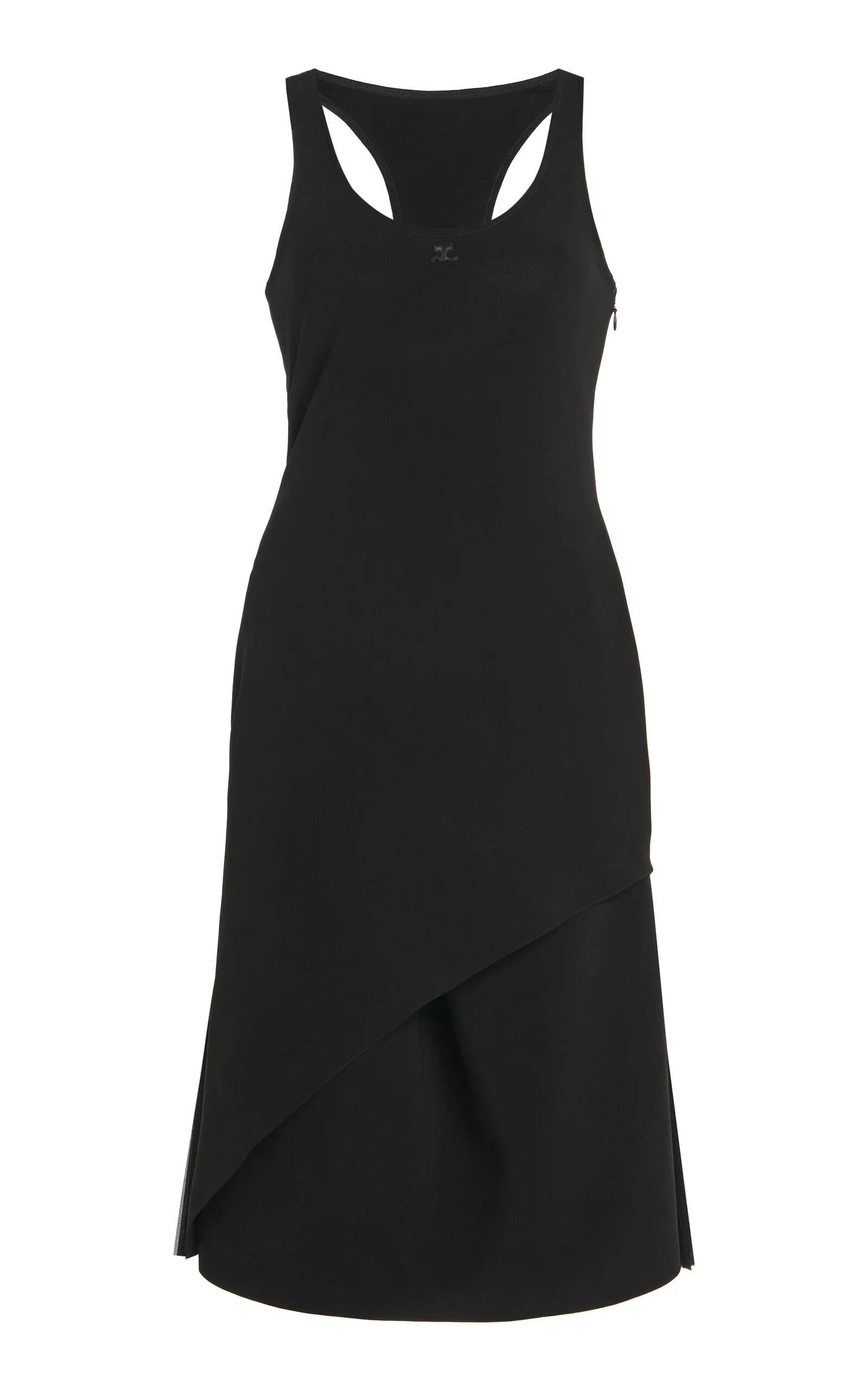 Infinity Pleats Crepe Midi Dress black - 1