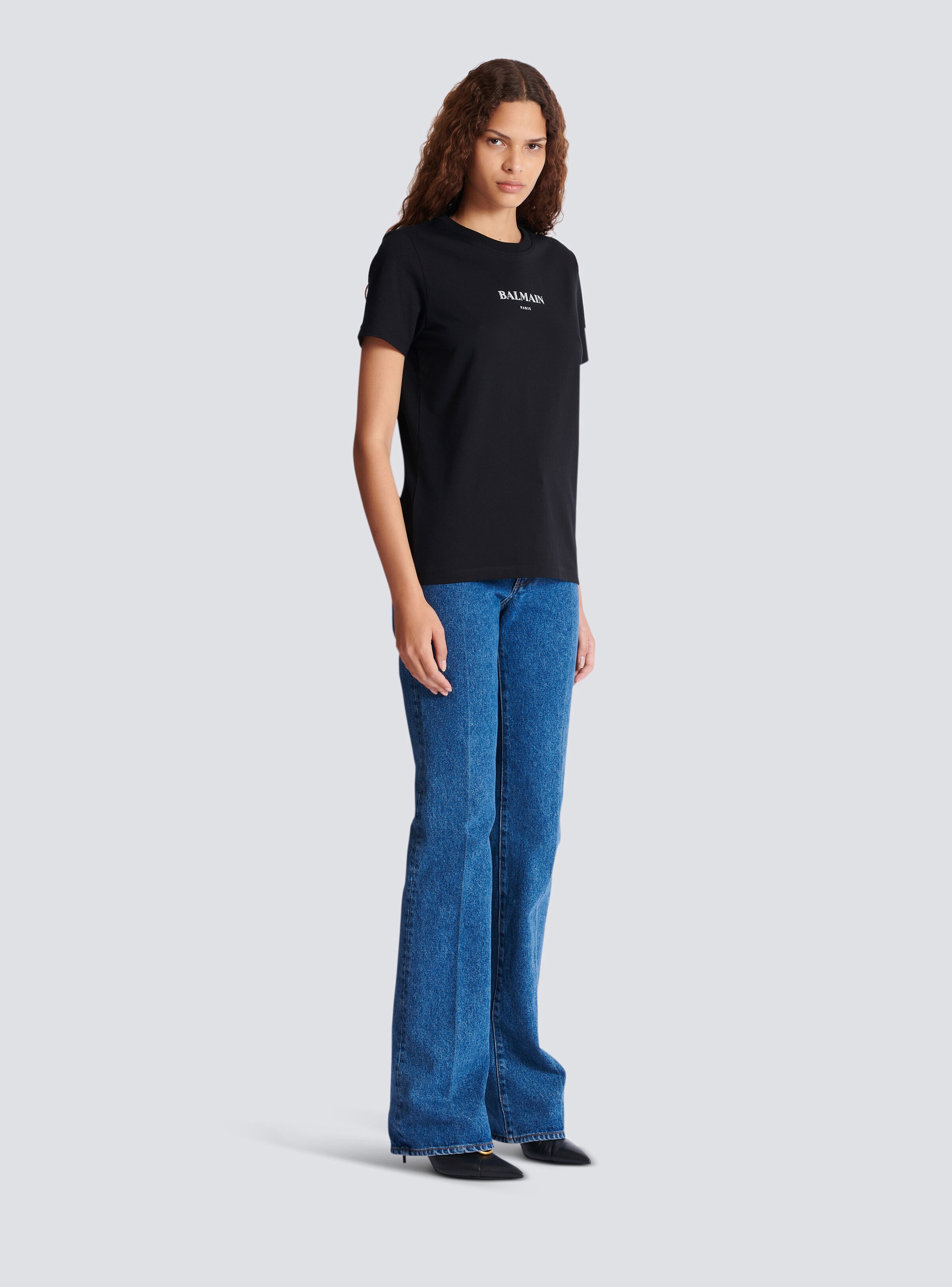 T-shirt with Balmain print - 3