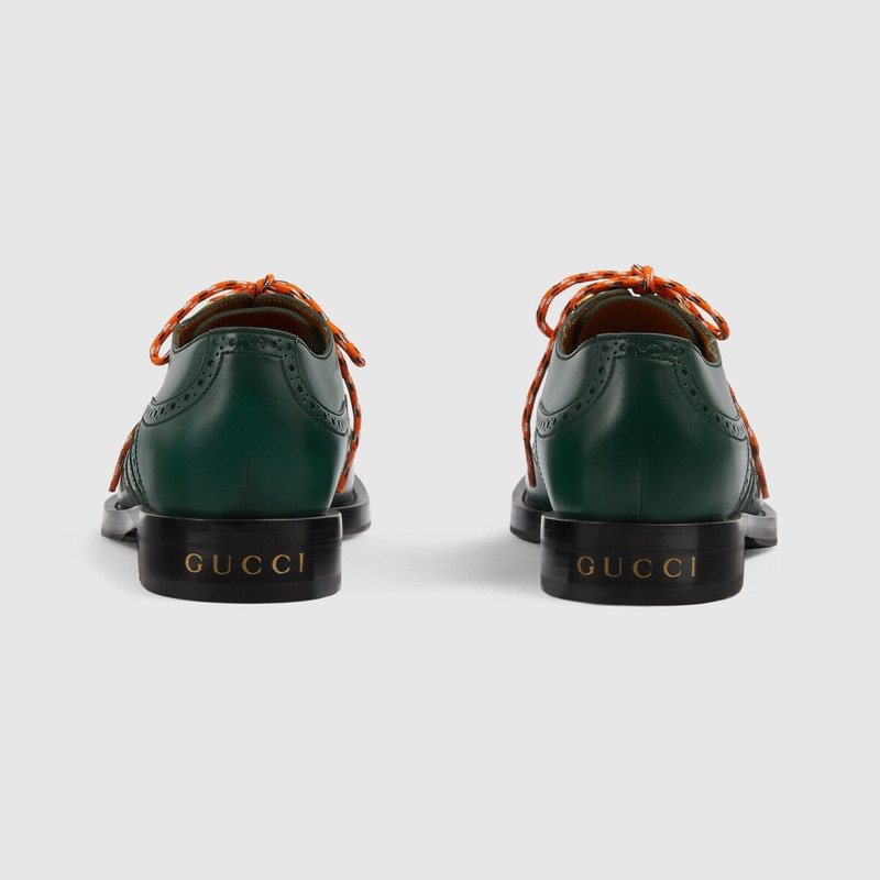 GUCCI Men's lace-up shoe with brogue details outlook