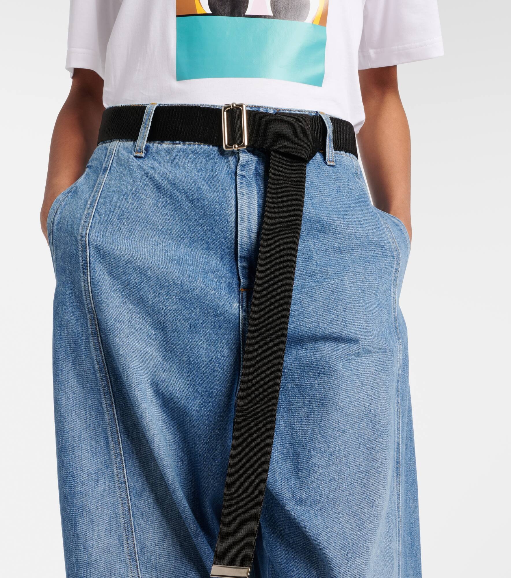 High-rise wide-leg pants - 4